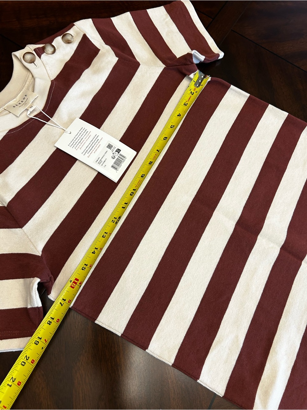 Sezane Emy Striped String and Earth Parasol Stripes Tee Midi Dress - Picture 4 of 4
